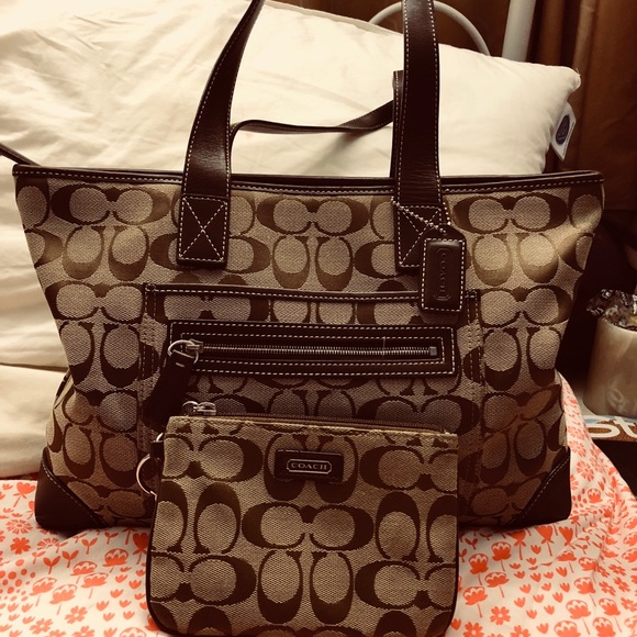 Coach Handbags - Shoulder bag with free wristlet